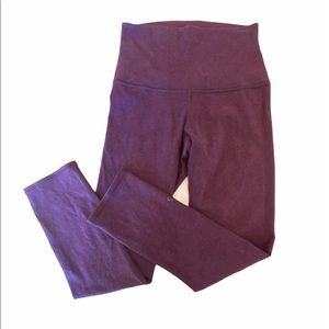 Maroon High-waisted Lululemon Leggings